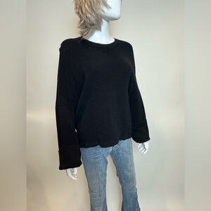 Black Ribbed Sweater